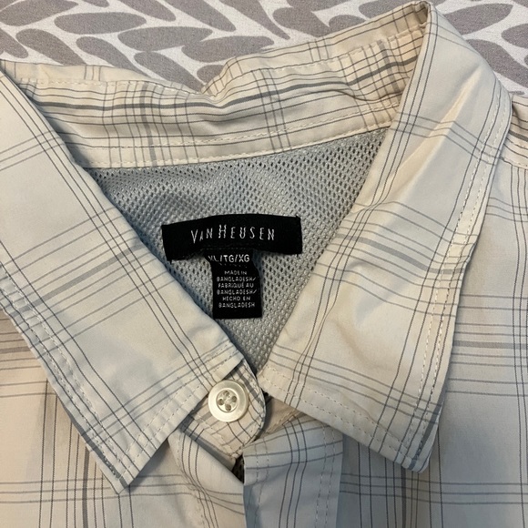 Van Heusen men’s button up summer shirt - Picture 2 of 3